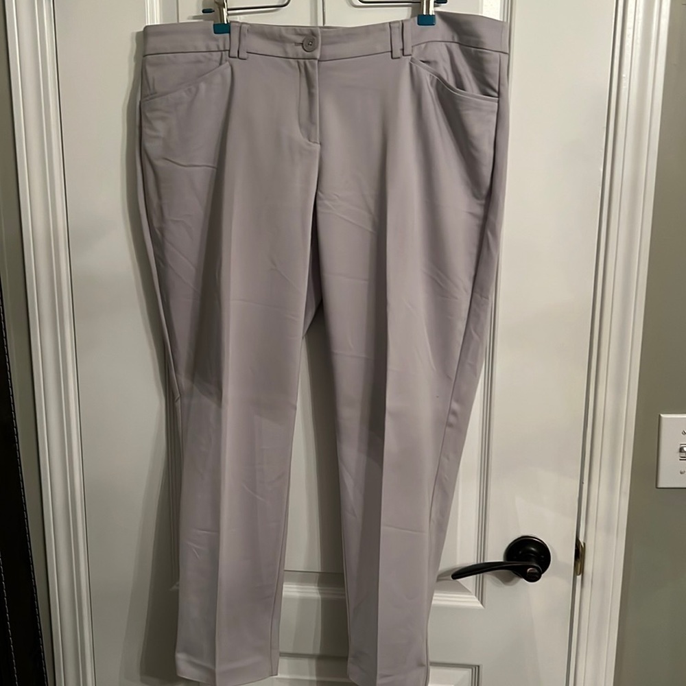Light grey, comfortable pants 28” inseam